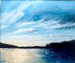 Camden Harbor at sunset