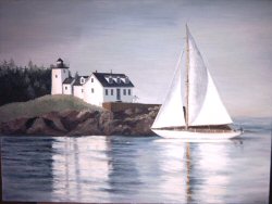 Indian Island Lighthouse & Shantih II